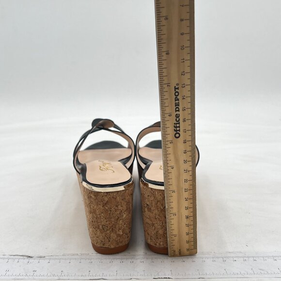 FOWT Fashion Almond Toe Cross Strap Slide Sandals Slip on Platform High Wedge H - Picture 4 of 7